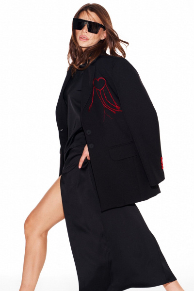 Жакет ELLETTO LIFE 3957 черный - фото 12