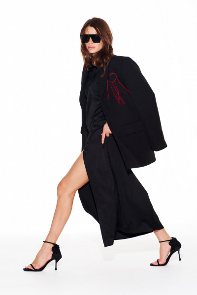 Жакет ELLETTO LIFE 3957 черный - фото 11