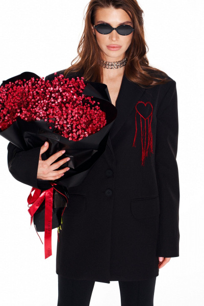 Жакет ELLETTO LIFE 3957 черный - фото 6