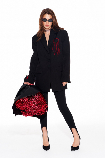 Жакет ELLETTO LIFE 3957 черный - фото 2