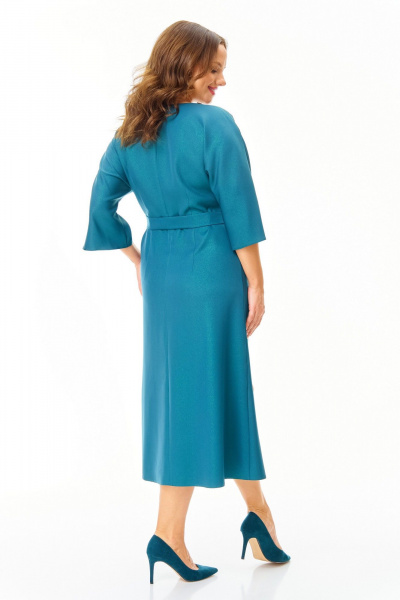Платье T&N 7711 бирюза_темная - фото 6