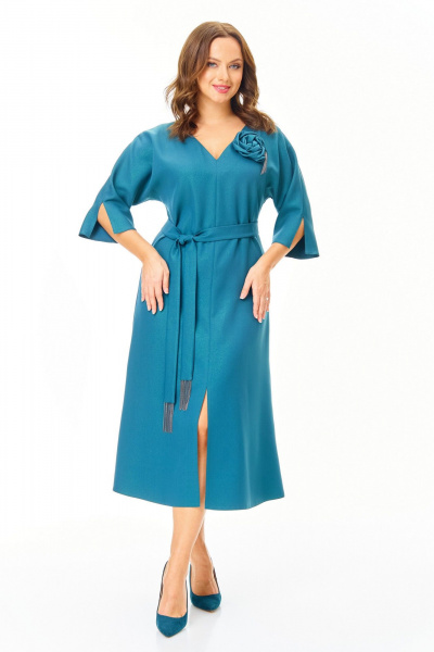 Платье T&N 7711 бирюза_темная - фото 1