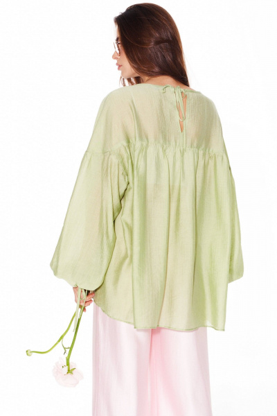 Блуза ELLETTO LIFE 3980 зеленый - фото 7
