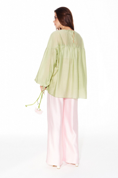 Блуза ELLETTO LIFE 3980 зеленый - фото 6