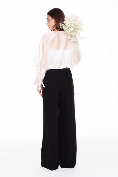 Блуза ELLETTO LIFE 3983 молочный - фото 7