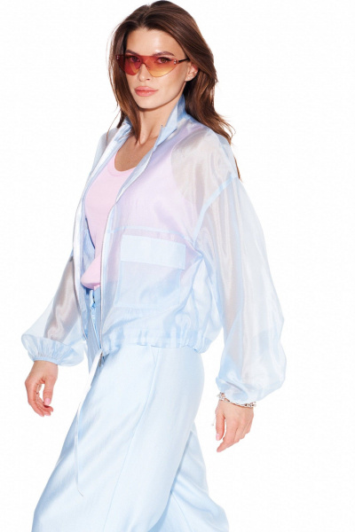 Блуза ELLETTO LIFE 3991 голубой - фото 6