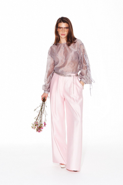 Блуза ELLETTO LIFE 3992 серый - фото 1