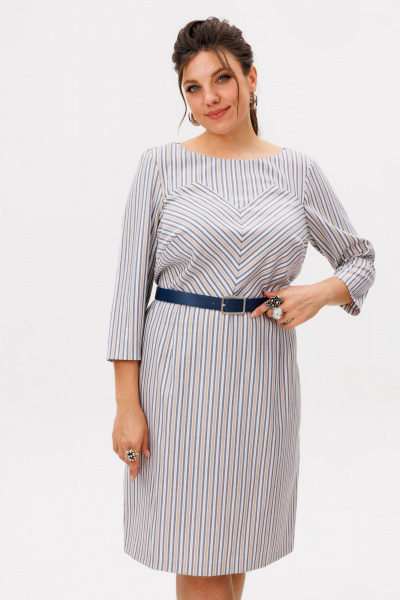 Платье Anelli 1591 дымчатый - фото 9