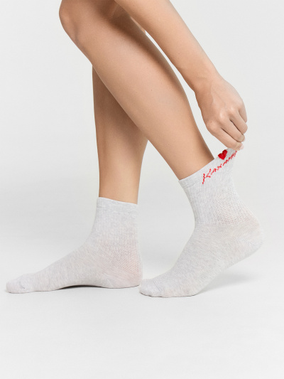 Носки Mark Formelle 279K-3140/25279K св.серый_меланж_рис.3140 - фото 2