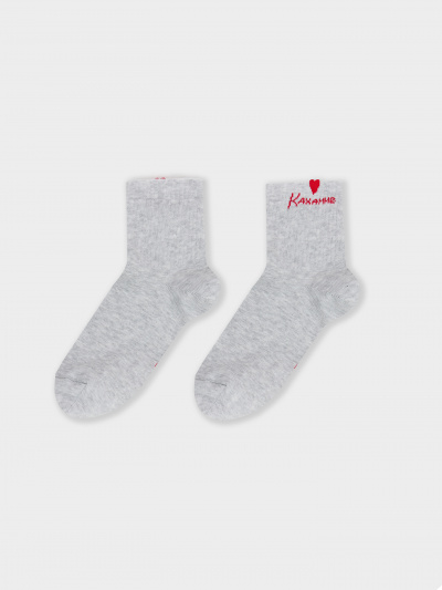 Носки Mark Formelle 279K-3140/25279K св.серый_меланж_рис.3140 - фото 1