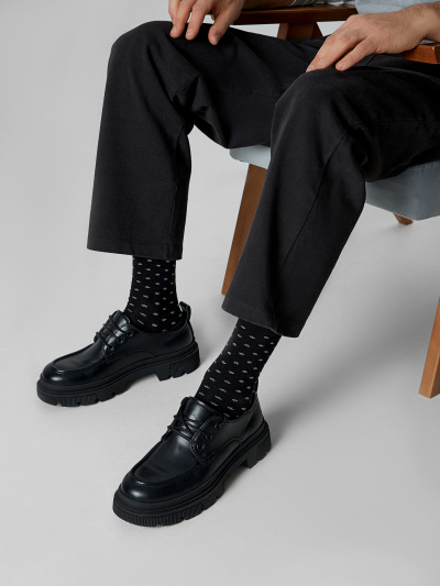 Носки Mark Formelle 017K-3488/25017K-1 черный_рис.3488 - фото 3