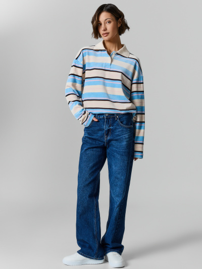 Майка Mark Formelle 122851/25-43776П-3 разноцветная_полоска_на_молочном - фото 1