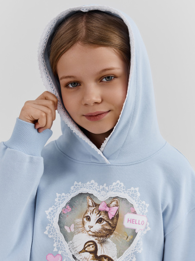 Худи Mark Formelle 128000-1/25-40163П-7 небо_печать_3_сл_на_пол - фото 3