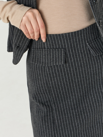 Юбка Mark Formelle 152827/25-41255П-4 графитовая_полоска - фото 3