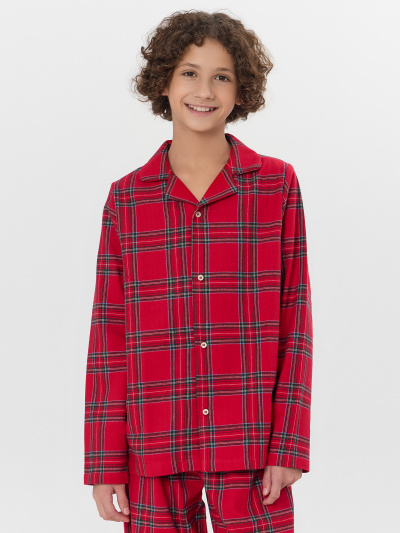 Брюки, рубашка Mark Formelle 563336/25-37728ПП-9 клетка_на_красном - фото 1