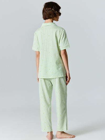 Брюки, рубашка Mark Formelle 592505-1/25-41951ПП-0 цветы_на_зеленой_полоске - фото 2