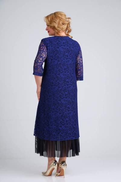 Платье SVT-fashion 541 темно-синий - фото 2