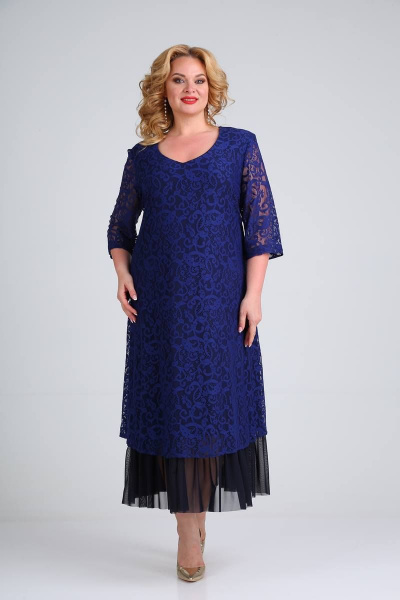 Платье SVT-fashion 541 темно-синий - фото 1