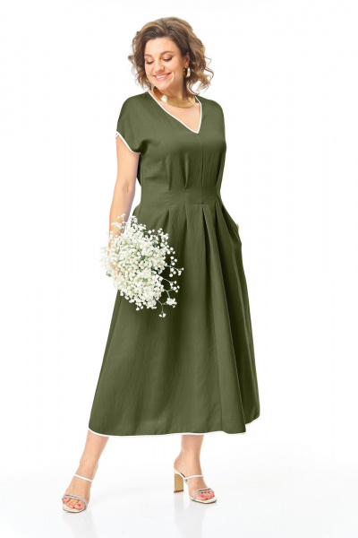 Платье VI ORO VR-1258 олива - фото 11