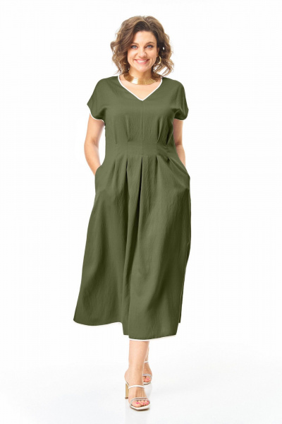 Платье VI ORO VR-1258 олива - фото 10