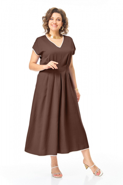 Платье VI ORO VR-1258 шоколад - фото 12