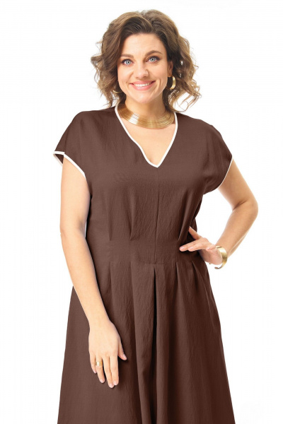 Платье VI ORO VR-1258 шоколад - фото 3