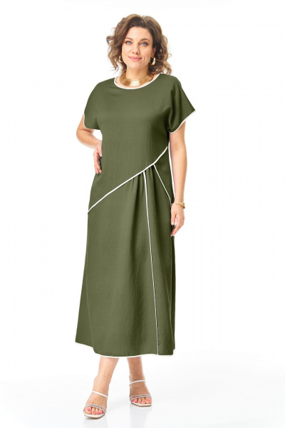 Платье VI ORO VR-1260 олива - фото 13