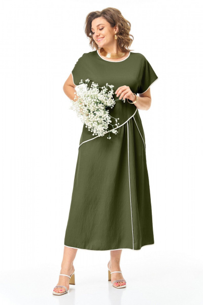 Платье VI ORO VR-1260 олива - фото 6