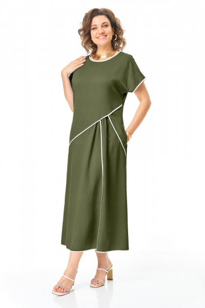 Платье VI ORO VR-1260 олива - фото 3
