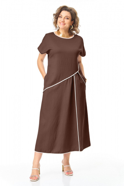 Платье VI ORO VR-1260 шоколад - фото 20