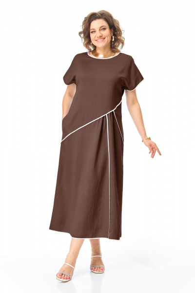 Платье VI ORO VR-1260 шоколад - фото 16