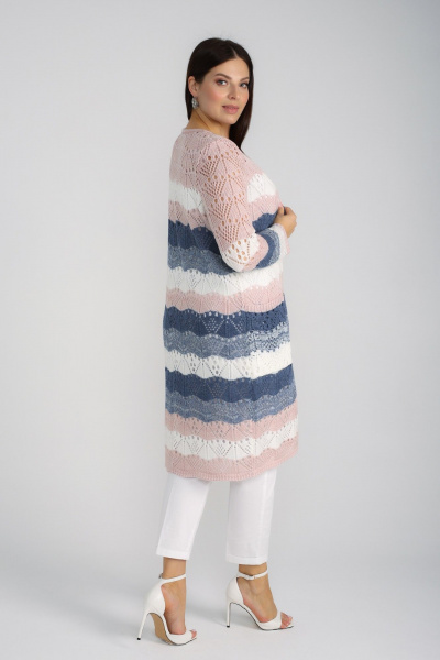 Кардиган BONADI 1285 пудра-джинс - фото 8