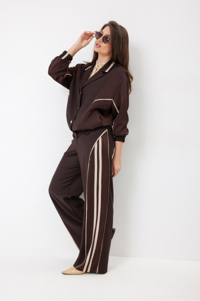 Брюки, жакет ElPaiz 1320 шоколад - фото 4