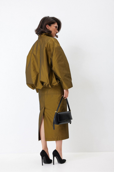 Куртка, юбка ElPaiz 1321 темная_олива - фото 5