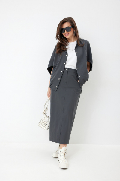 Ветровка, юбка ElPaiz 1323 темно-серый - фото 4