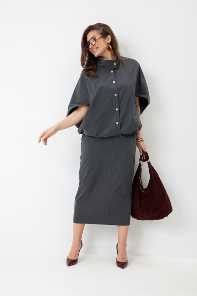 Ветровка, юбка ElPaiz 1323 темно-серый - фото 2