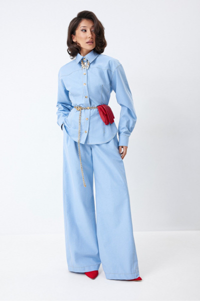 Брюки, рубашка ElPaiz 1333 голубой - фото 1
