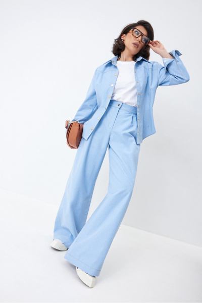 Брюки, рубашка ElPaiz 1333 голубой - фото 2