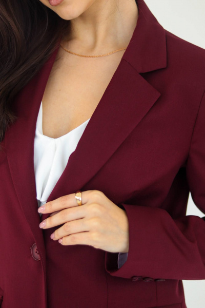 Жакет Tammi 3Т147-25/10 бордовый - фото 10