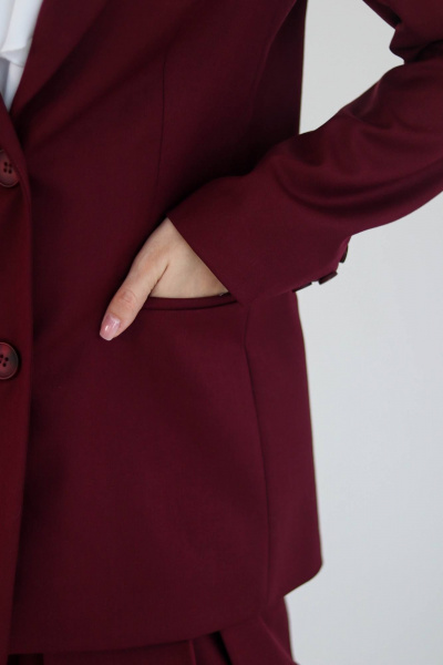 Жакет Tammi 3Т147-25/10 бордовый - фото 8