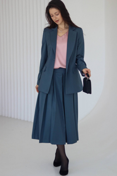 Жакет Tammi 3Т147-25/6 серо-голубой - фото 2