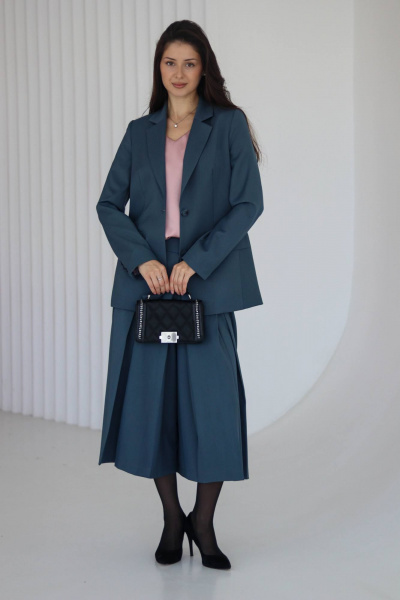 Жакет Tammi 3Т147-25/6 серо-голубой - фото 1