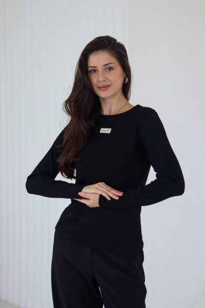 Лонгслив Tammi 3Т150-25/2 черный - фото 1