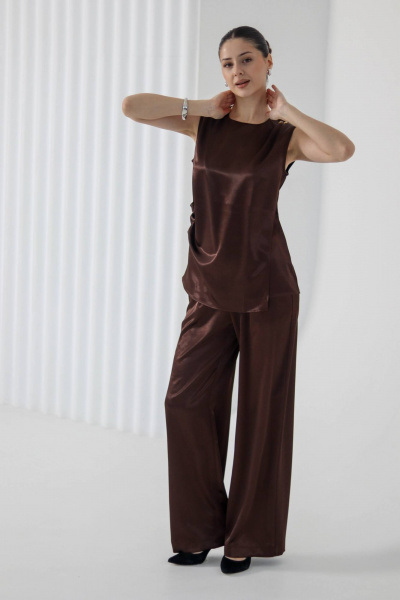 Блуза Tammi 3Т157-25/9 коричневый - фото 4