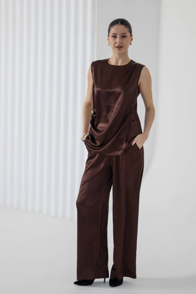 Блуза Tammi 3Т157-25/9 коричневый - фото 3