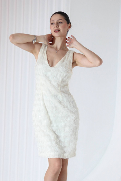 Платье Tammi 3Т158-25/3 молочный - фото 2