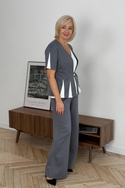 Брюки Tammi 3Т142-25/6 серый - фото 4