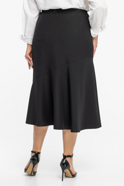 Юбка с расширением и клиньями для делового гардероба Avila 0978 черный - фото 7
