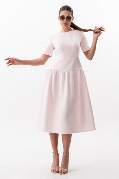 Платье SILVERSPICE S-5642 розовый - фото 5