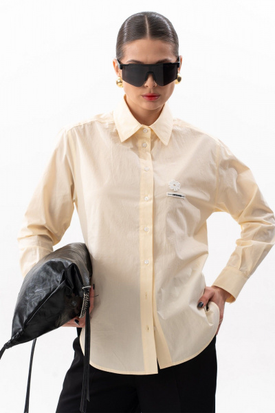 Рубашка SILVERSPICE S-7632 желтый - фото 3